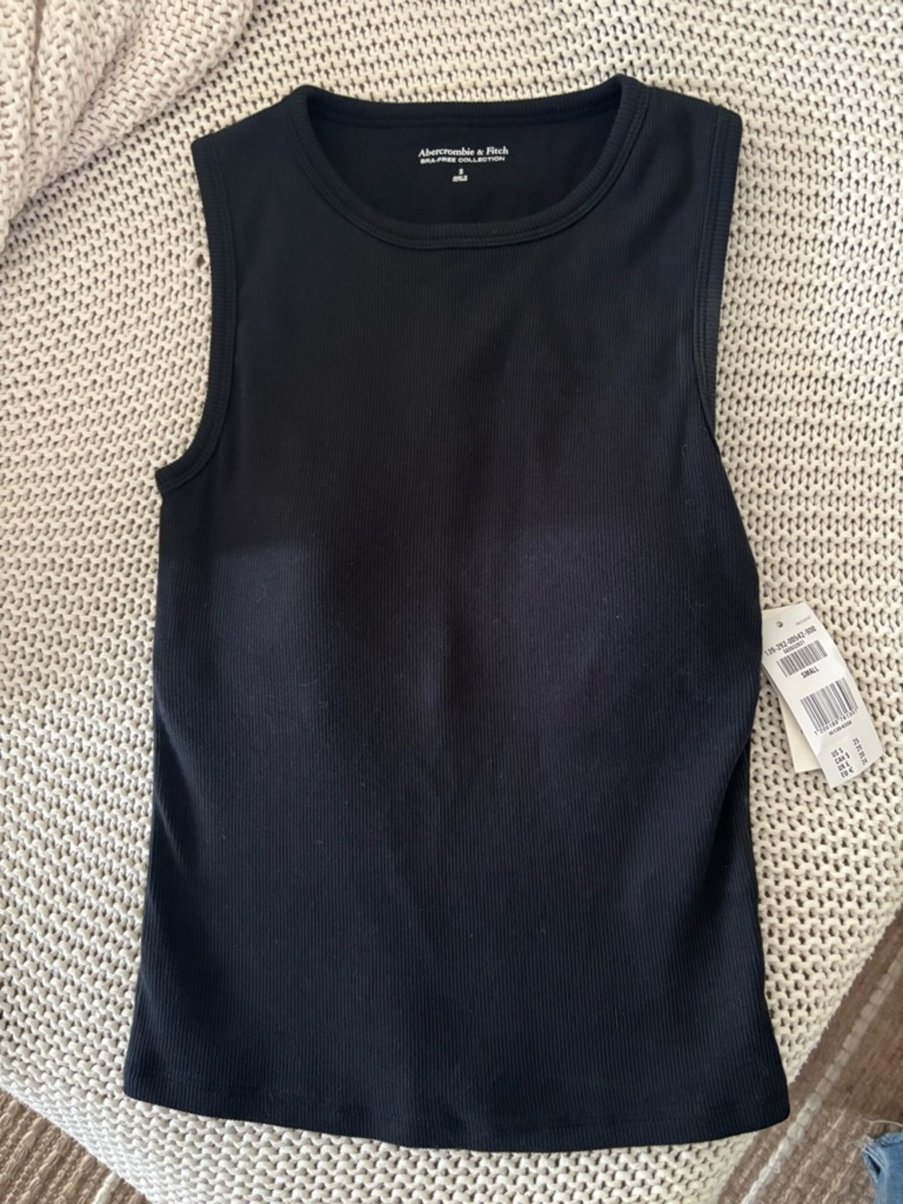 Abercrombie & Fitch Bra-free Rib high neck Tank
